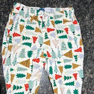 Old Navy Festive Tree Print Pants - Multicolor